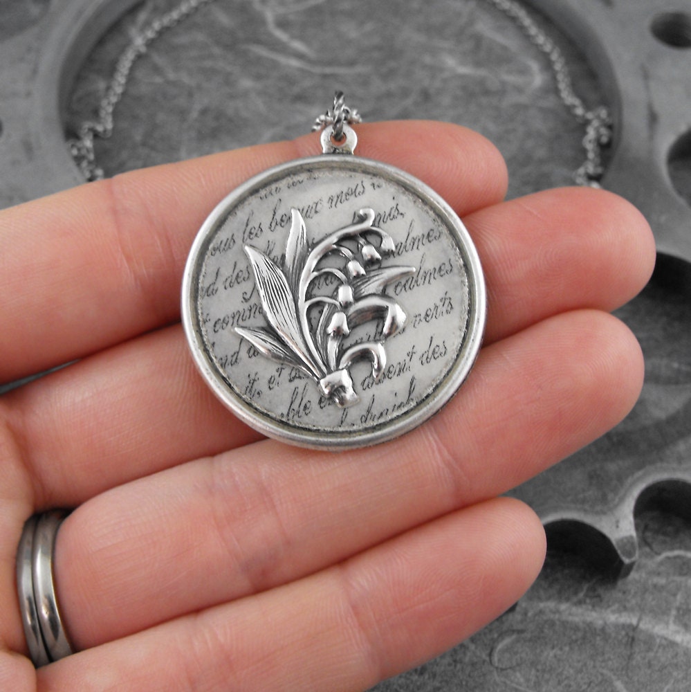 Lily of the Valley Silver Necklace - Fresh Beauty of the Valley by COGnitive Creations