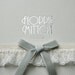 Beau lace garter with velvet bow