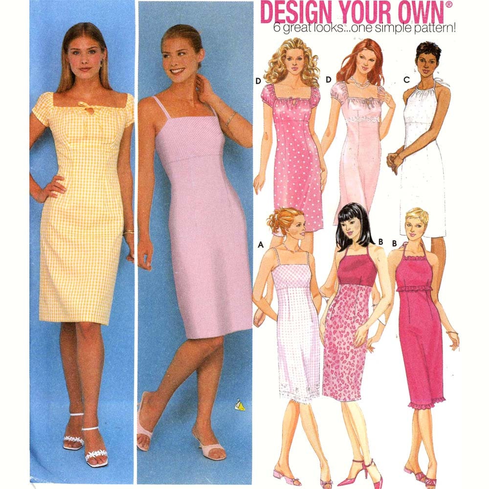 Summer dress pattern Design your own dress sewing pattern Simplicity 9557