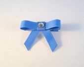 Bun Bow Saddleseat Horse Show Hair Bow Blue