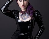 PVC Dress with long sleeves-Small (Sample Sale)