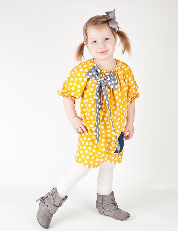 Whimsy Couture Sewing Pattern Tutorial ebook Threequarter Long Sleeve BODACIOUS Bow Peasant Dress 0m - 12 girls Pdf