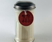 White Ginger with Amber Soy Candle in a Reused Sugar Shaker
