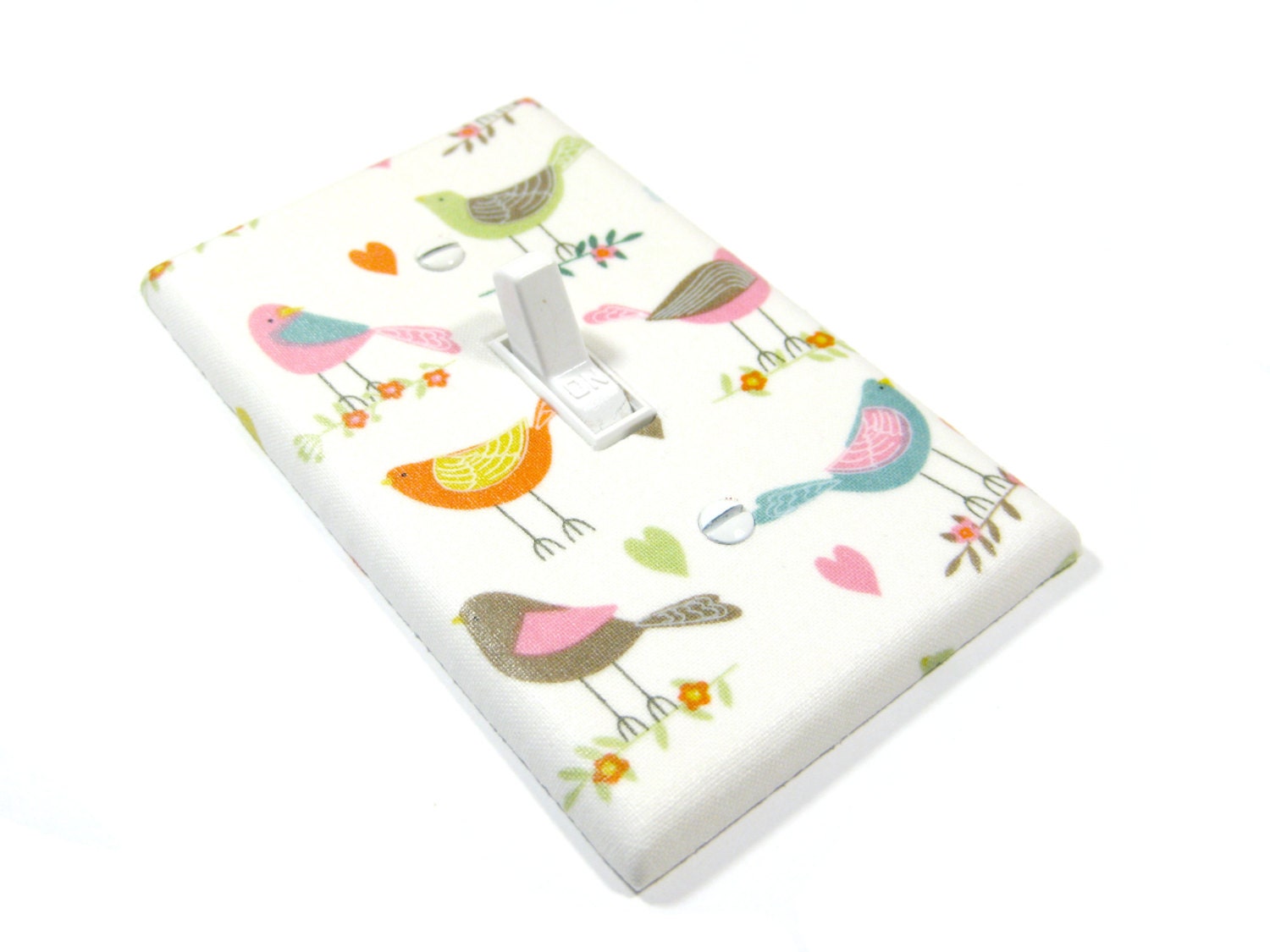 Love Birds Nursery Decor Light Switch Cover Wall Art Decoration Kids Bedroom Decor