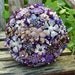 Custom heirloom amethyst brooch bridal bouquet