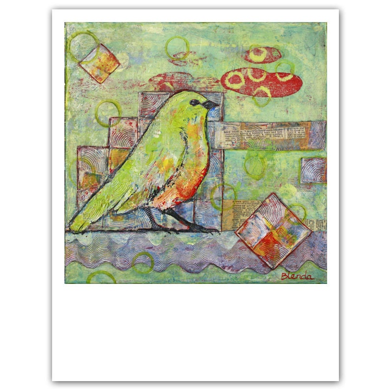 Art Print Bird Mint Green 8X8 Wall Art Spring Finds Artistic Fresh Finds