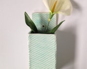 Hanging Square Wall Vase in Blue