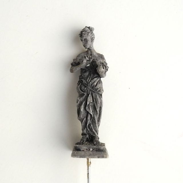 Faux Concrete Miniature Garden Goddess Sculpture for Mini Garden, Fairy Garden, Terrarium