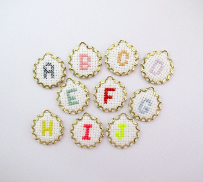 Initial Hand Embroidered Dust Plug. Personalized Monogram Plug for your iPhone. Earphone Jack Plug Charm iPhone Ipod Ipad Galaxy Bridesmaids