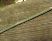 Hand Carved Crochet Hook - Earthy Green Size K PLus