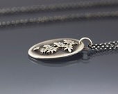 Oval Vine Branch Necklace