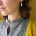 Hammered Teardrop Earrings in Sterling Silver
