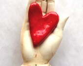 Ceramic Wall Sculpture MY Hearts in your Hand