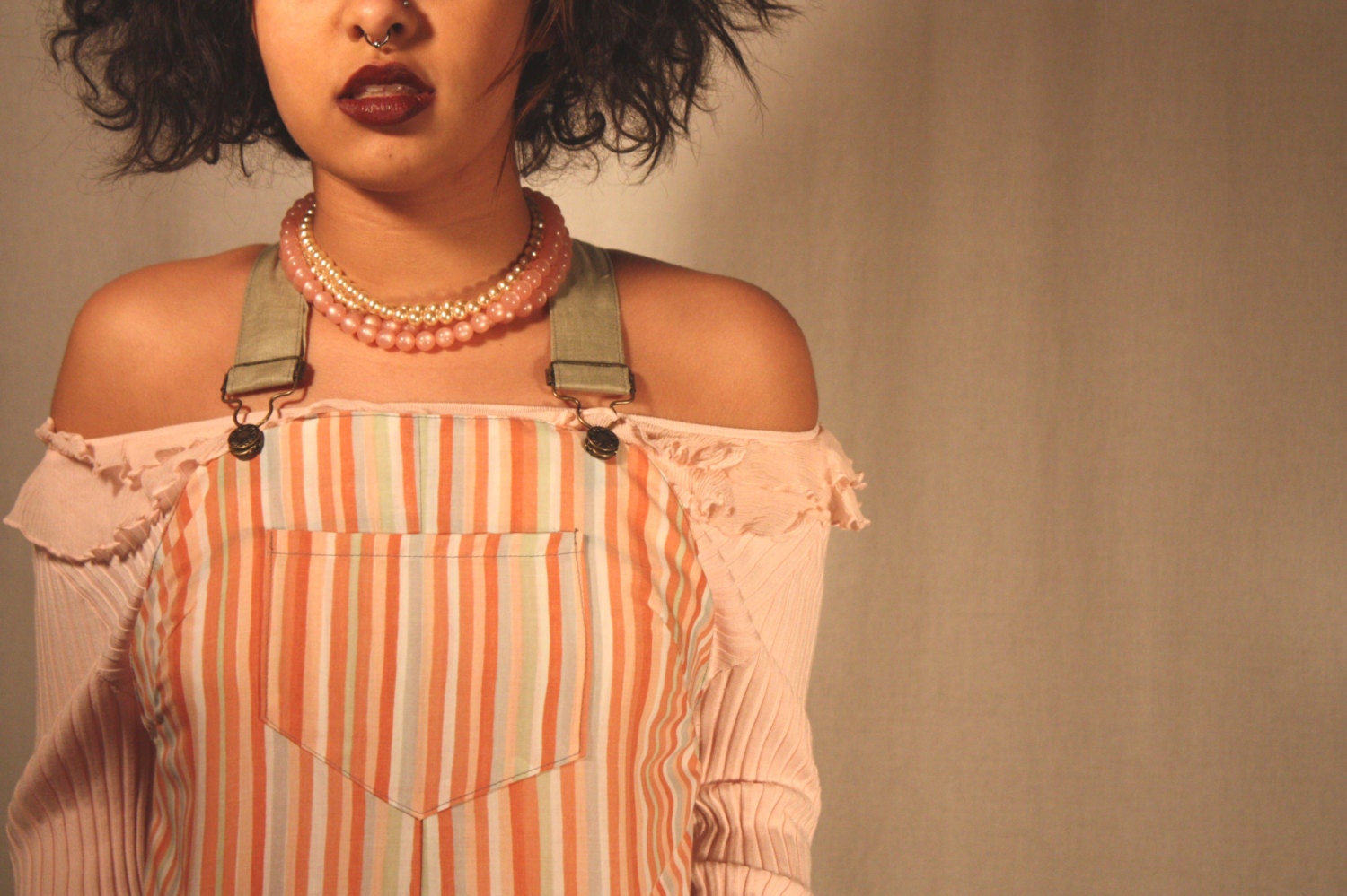 Pastel Stripe Over-Ya'lls