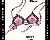 Vintage Sewing Pattern 1940's Bra in Any Size Depew 5009 -INSTANT DOWNLOAD-