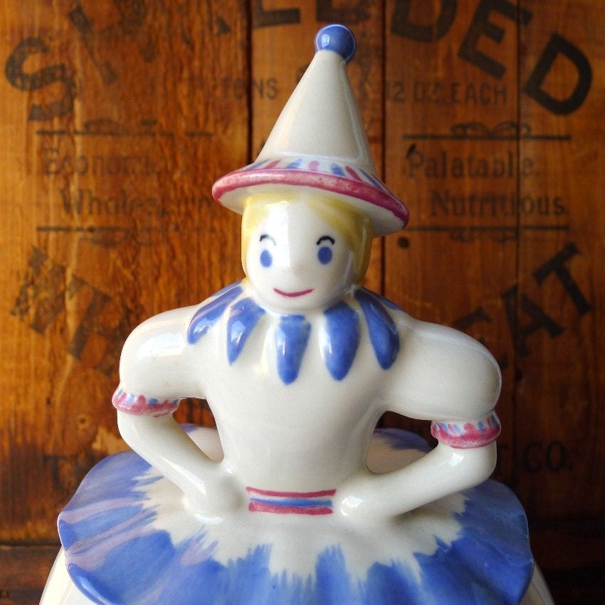 Abingdon Mother Goose Vintage Cookie Jar Artware 695 Scarce Collectible 1950 - Treasury Item
