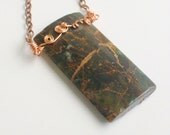 Peaceful Warrior Earth Tribe Collection Jade Necklace - Men's Necklace - Women's Necklace - stoneandbone
