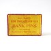 Vintage Red and Yellow Box - New England Pin Co.'s Bank Pins - Winstead, CT