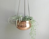 simple vintage hanging planter
