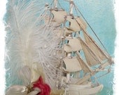 Gorgeous Medium Size Galleon Ship Fascinator Hat.