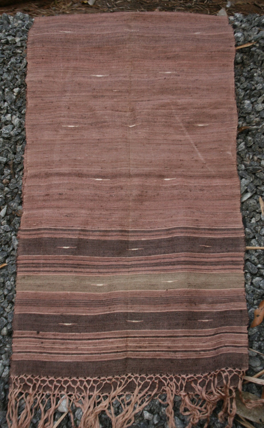 sold but for order: Hand woven and Natural dyed  80%Wild silk scarf . this heavy silk scarf can be even used as a winter wear