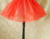 Red Organza Mini Length Tutu-To Fit Up To A 30" Waist