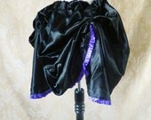 Black and Purple Frill 'Ursula' Mini Bustle -To Fit 20-38" Waist