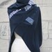 Studio SALE Black Silk Scarf/ Women's Black Scarves/ Leather Scarves/Black Spring Scarves/Silk Scarves