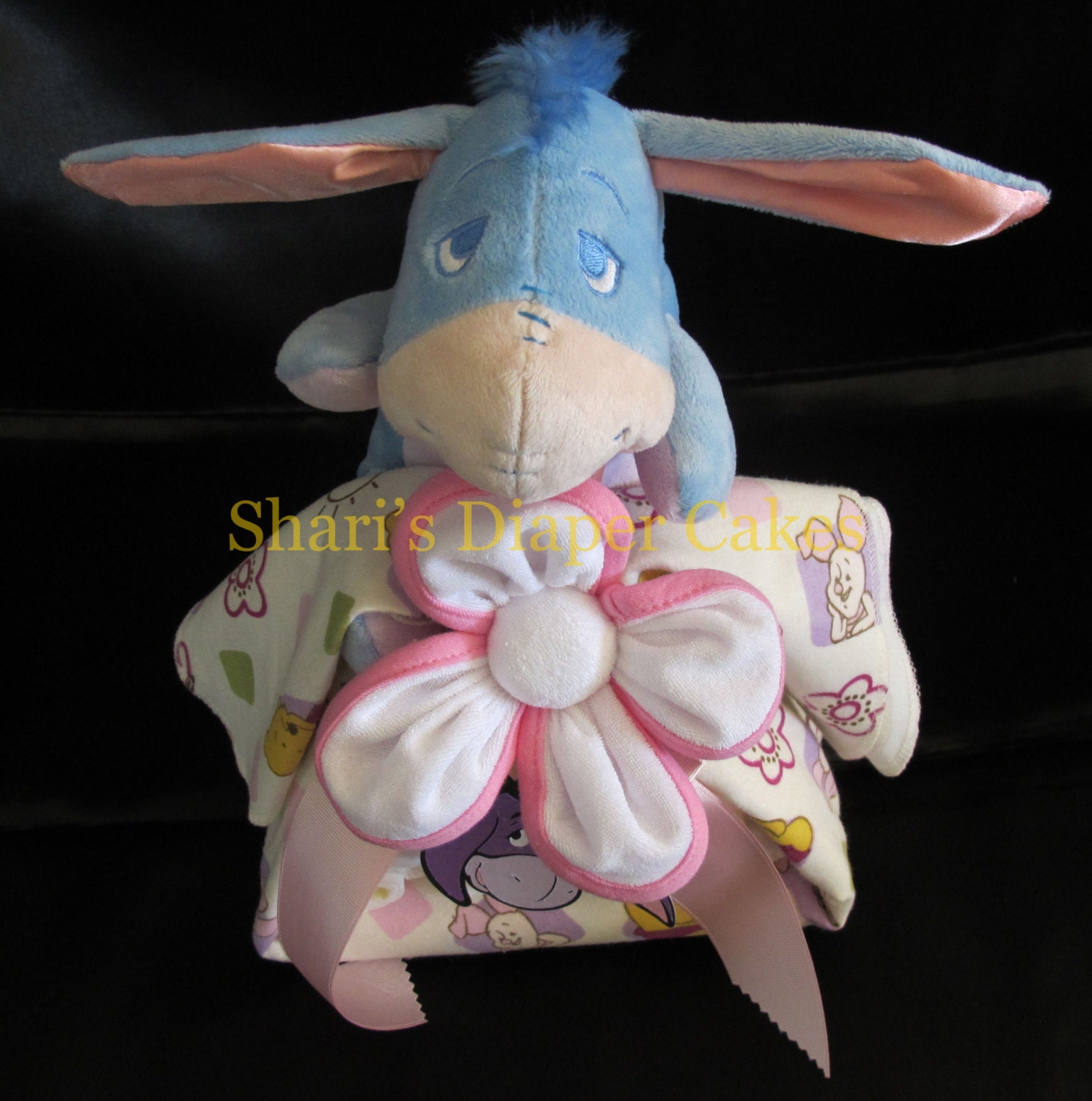 Eeyore Stork Bundle - Baby Gift - Baby Shower Centerpiece