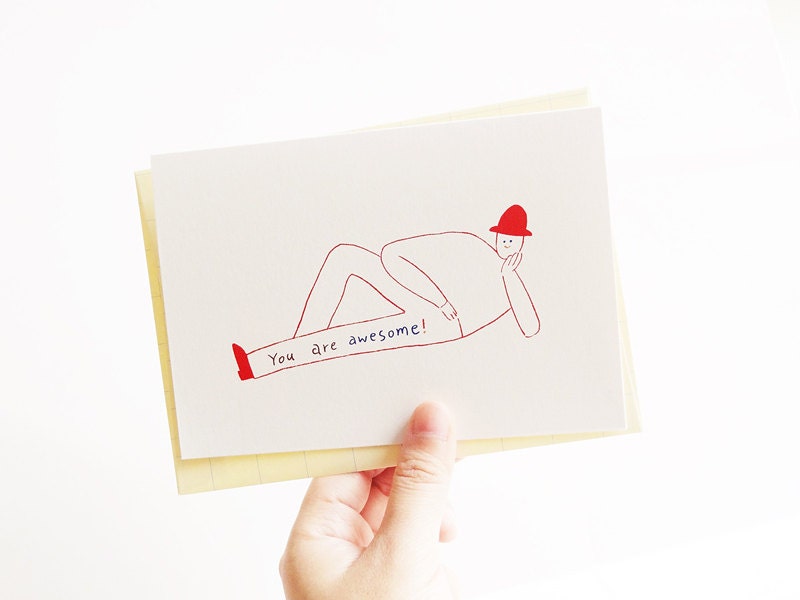 You are awesome card(Set of 2)
