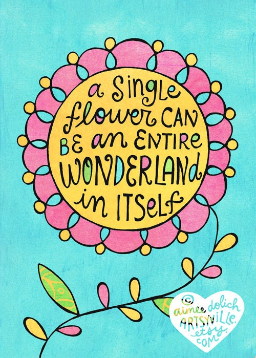 Wonderland (5x7 doodle print)