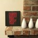 Modern String Art Wooden Tablet - Chunk Pink F on Ebony Stain (Made to Order)
