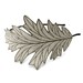 Oak Leaf Headband- Beautifully Unique Embroidered Silk Fabric Leaf Headband- Silver with Grey Embroidery