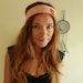 Pink/Red/Lime Green Bohemian Hippie Mexican Embroidered Colorful Floral Headband Wrap Upcycled Recycled