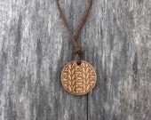 Bamboo Knitting Pendant Necklace