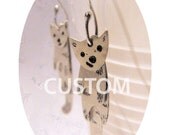 Adorable little animal earrings made of sterling silver - custom made -