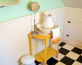 Antique Ironstone Pitcher and Basin White Ironstone Knowles Taylor Knowles