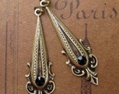 Art Deco Jewelry Great Gatsby Wedding Dangle Earrings Art Nouveau Victorian Rhinestone Downton Abbey Jewellery Bridesmaid BAROQUE