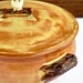 Ceramic Owl lidded casserole  bakeware and serving dish Owl with Tree Branch Handles 2 quart