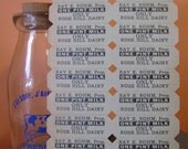 Sheet of 20 x Vintage Milk Coupons Tickets for Altered Arts Collage Scrapbooking
