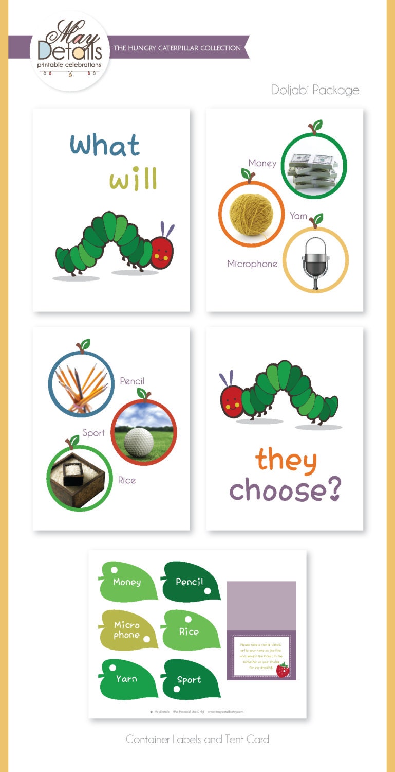 DOLJABI Korean First Birthday: for 'A Very Hungry Caterillar' Birthday Party Package Il_170x135