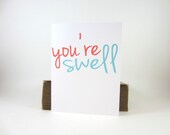 Thank You Card, All Occasion Greeting Card, Thinking of You Card - single - craftedbylindy