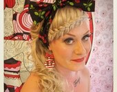 Pin Up -style cherries Hair Bow scarf