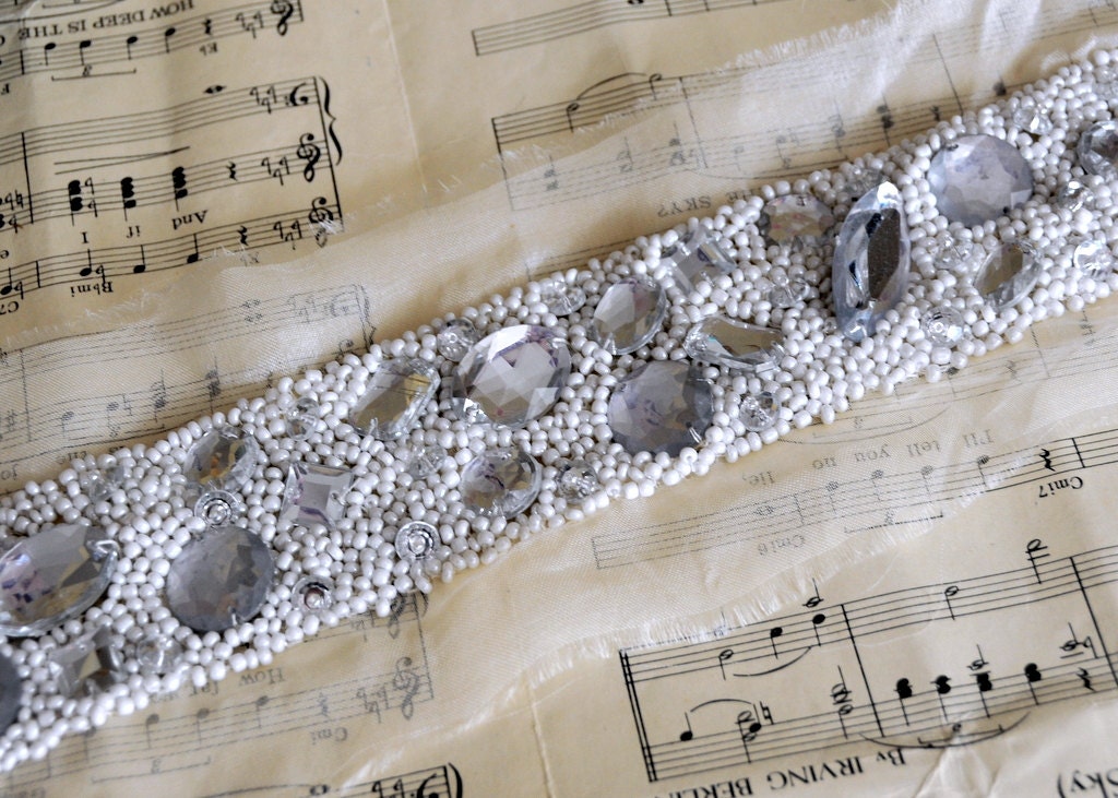 Wedding White Bead Trim for DIY Brides