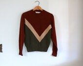 1970s Sweater // Chevron