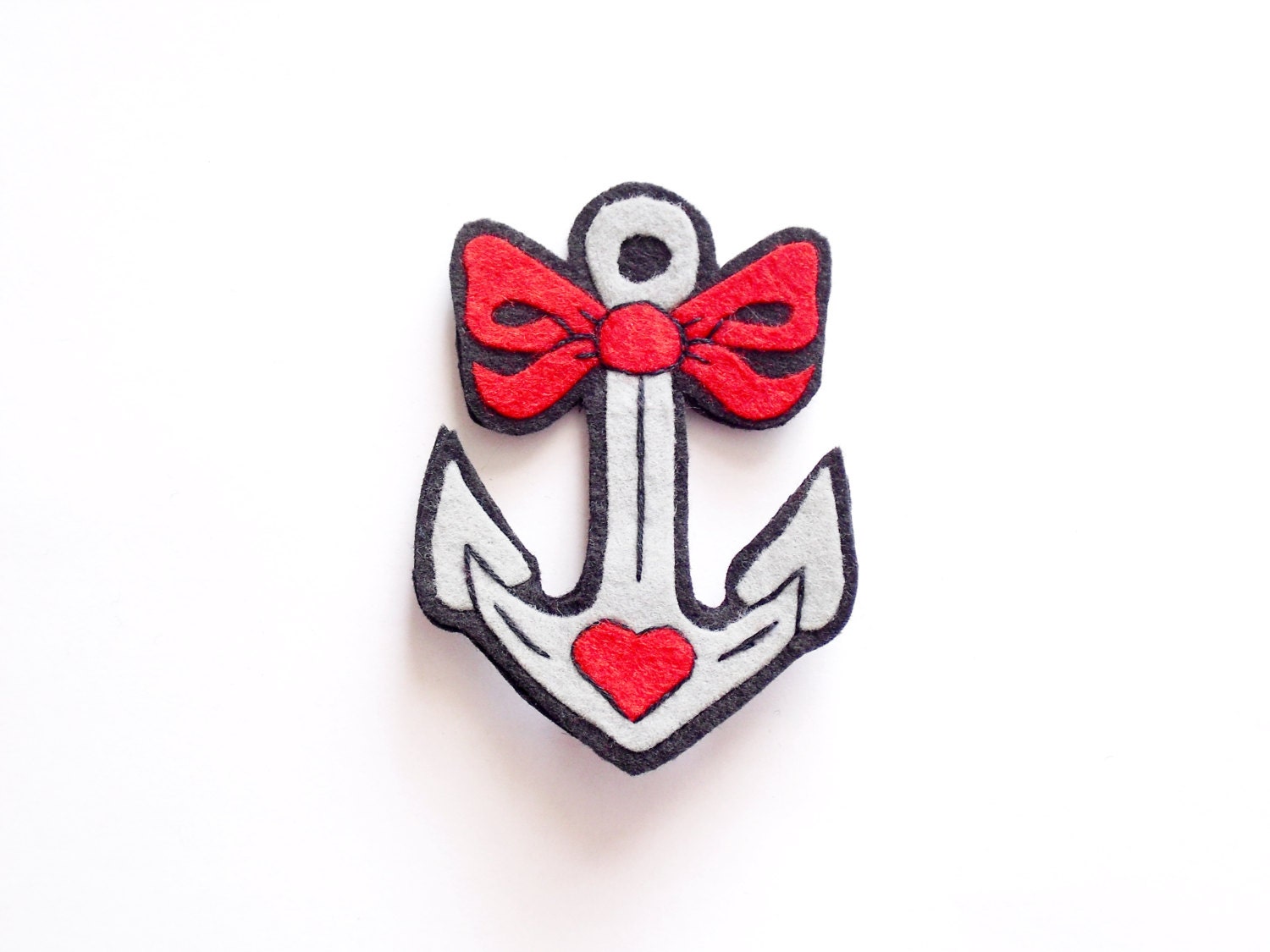 Nautical Anchor Hair Clip, Rockabilly Tattoo Anchor Hair Clip, Rockabilly Hair Accessory