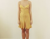 The Golden Age - Golden Silk Bias Slip Dress