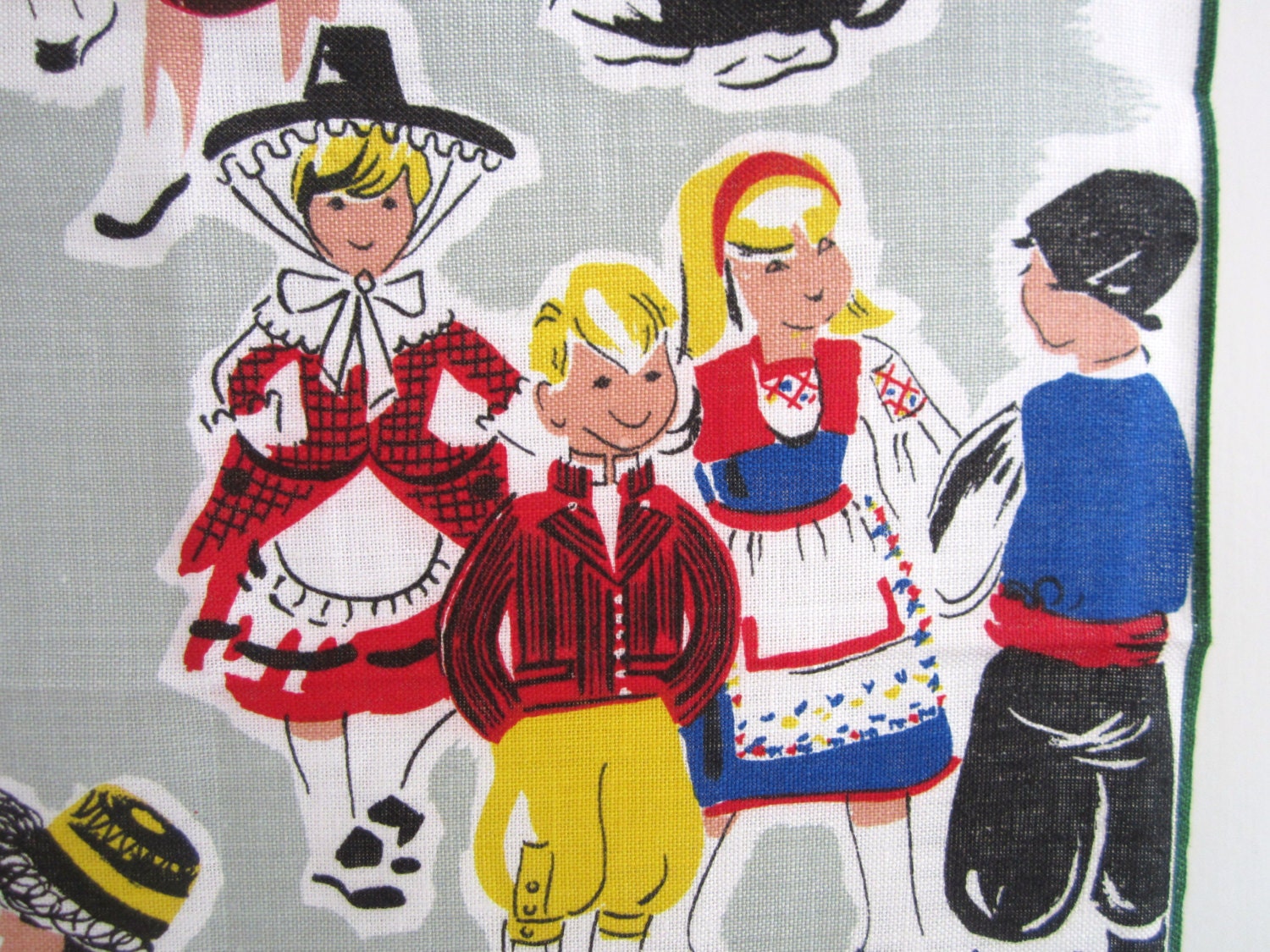 Vintage Table Runner Towel International Children