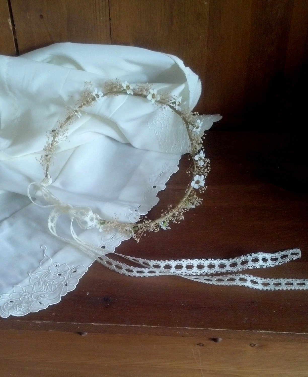 Romantic Wedding hair Accessories daisy babys breath headwreath Country Flower crown 2013 Wedding Trends bridal Hair Wildflower Hairpiece