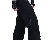 SALE, NANORI wide legged pants, trousers by Plastik Wrap. L